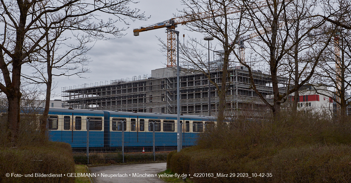 29.03.2023 - Baustelle REVO und Umgebung in Neuperlach